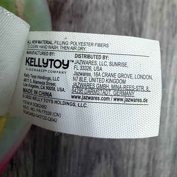 Original Squishmallows Tie-Dye Unicorn Plush Kellytoy Jazwares 2022 Rainbow - Picture 3 of 4